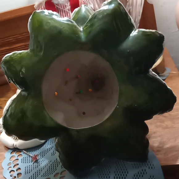 Atlantic Mold Co. Musical Plays Silent Night Vintage Ceramic Christmas Tree - Picture 14 of 14